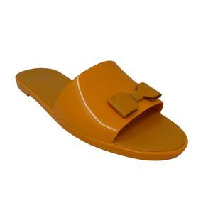 Jack Rogers Patricia Bow Mango Orange Flats Slide Sandals